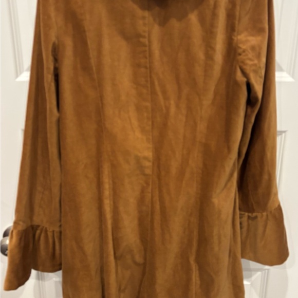 Judith March Brown Ruffled Coat - Picture 4 of 5